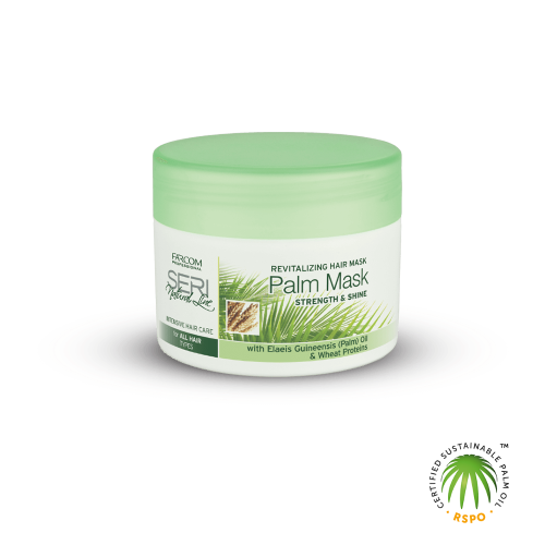 Eonia Seri Natural Line palm mask 300ml hair product sustainable logo